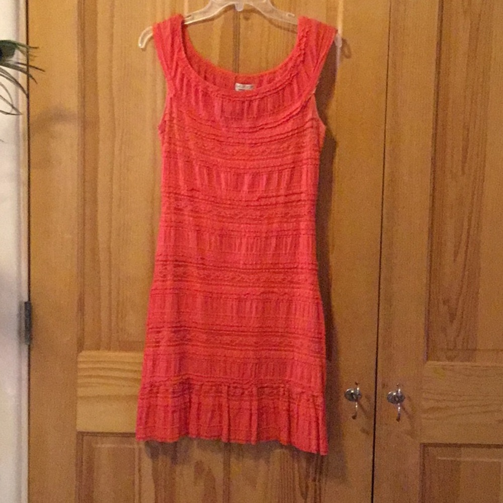 Sleeveless Coral Dress